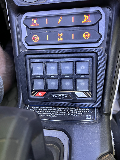 CanAm Maverick R Switch Panel